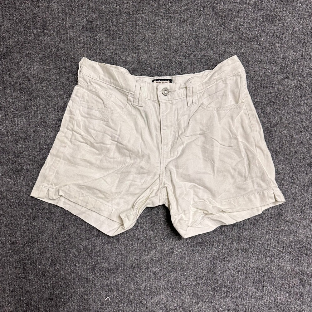 Levi's Shorts Womens Size 10 White 515 Stretch Denim Casual Summer Mid Rise